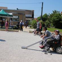 Premier tournoi handi' de pétanque