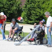 Premier tournoi handi' de pétanque