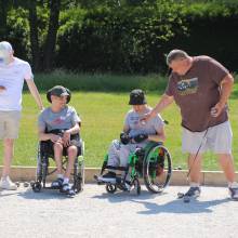 Premier tournoi handi' de pétanque