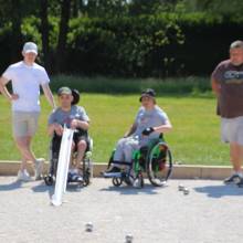 Premier tournoi handi' de pétanque