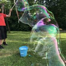Bulle de savon géante