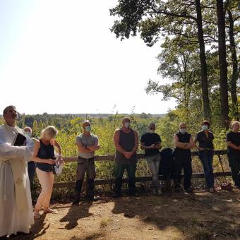 Inauguration de la Croix du Bois
