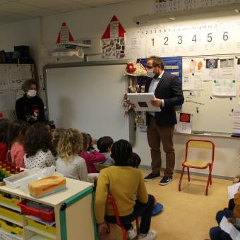 Remerciements de la Ville aux élèves de Mélanie Basset de l'école Francis Jammes