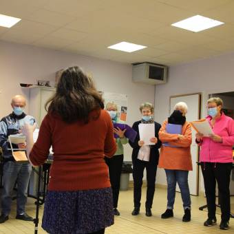 Représentation de la chorale de la ville