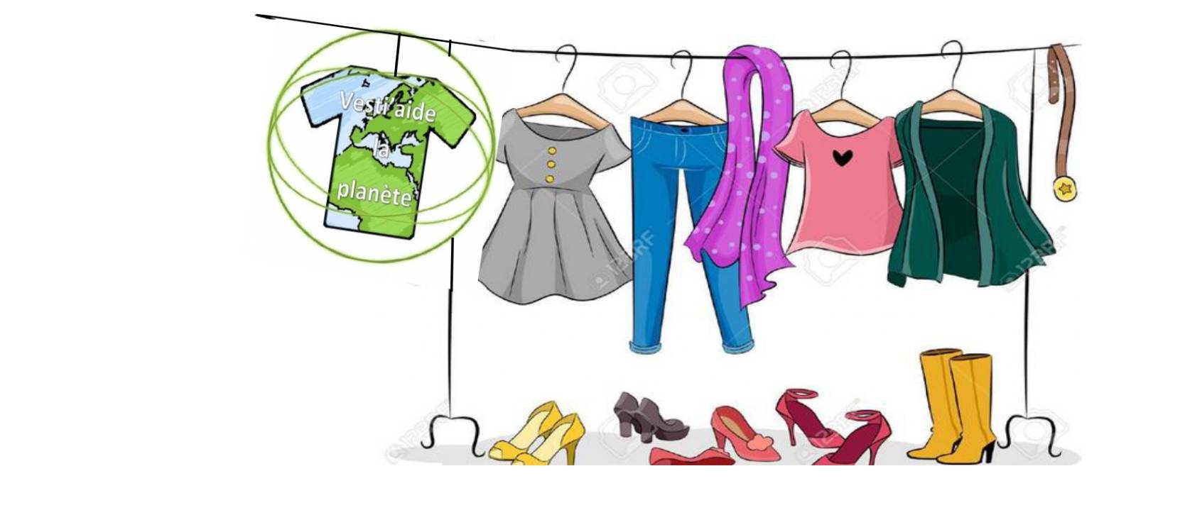 Photo de vêtements avec logo