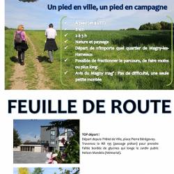 Balade à pied Un pied en ville, un pied en campagne