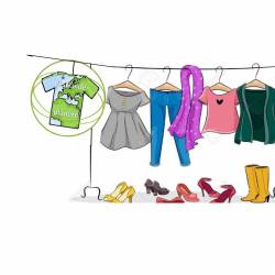 Photo de vêtements avec logo