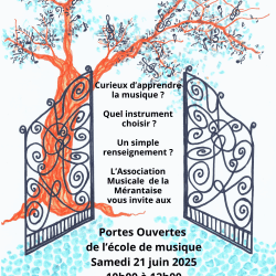 L'Association Musicale de la Mérantaise vous invite à découvrir les instruments enseignés au sein de son école. 