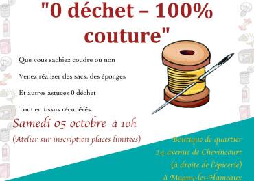 Atelier 0 déchet - 100% couture