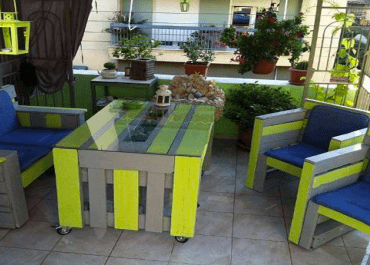 meuble de jardin palette