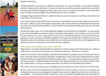 Lettre Voeux du maire