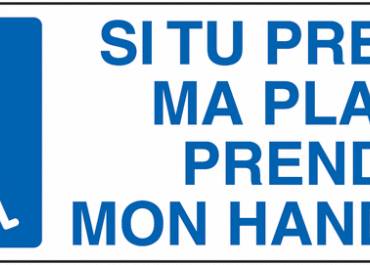 Si tu prends ma place, prends mon handicap