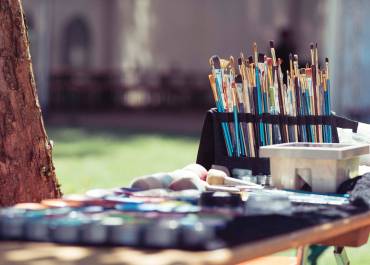 Atelier peinture en exterieur