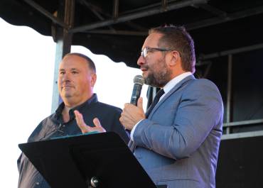 Photo des discours de M. le Maire et de M. Boutier