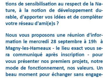 Invitation réunion d'information