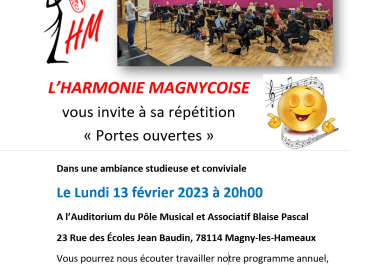 Affiche Répétition Portes Ouvertes