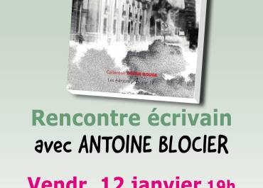 Rencontre écrivain 12 janvier 2024