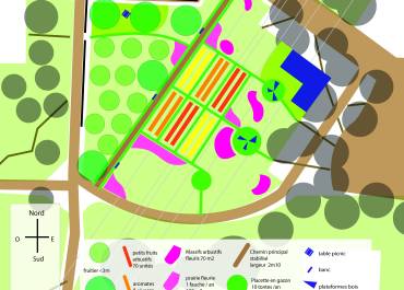 Esquisse du projet N°3 plébiscité par la population